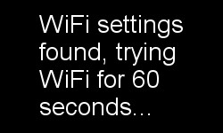 OLED screen shows testing wifi for 60 seconds OLED screen shows testing wifi for 60 seconds